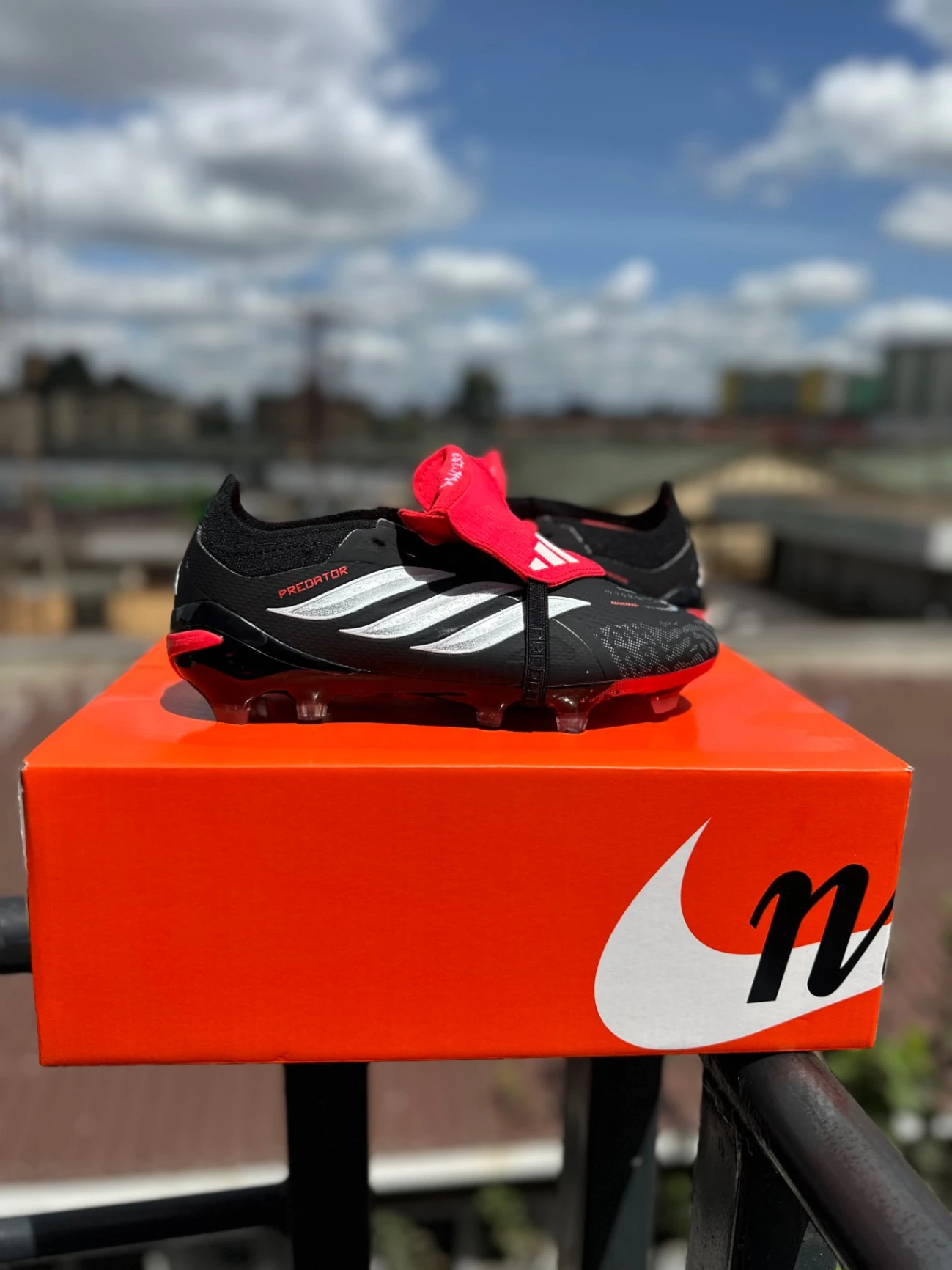 Adidas Predator 26 Tongue lace Elite FG - Core Black/White/Solar
