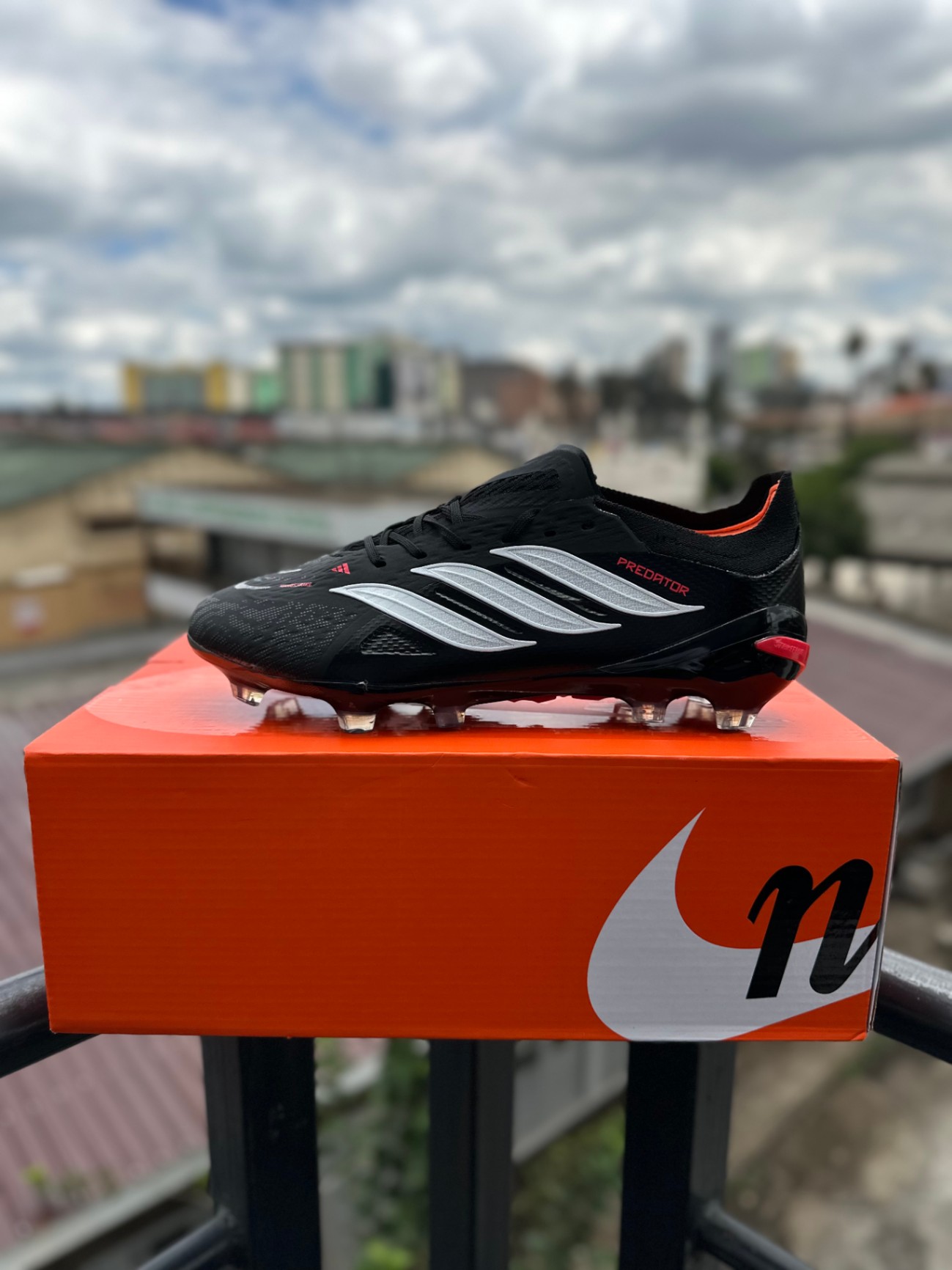Adidas Predator Elite FG - Core Black/Solar Red