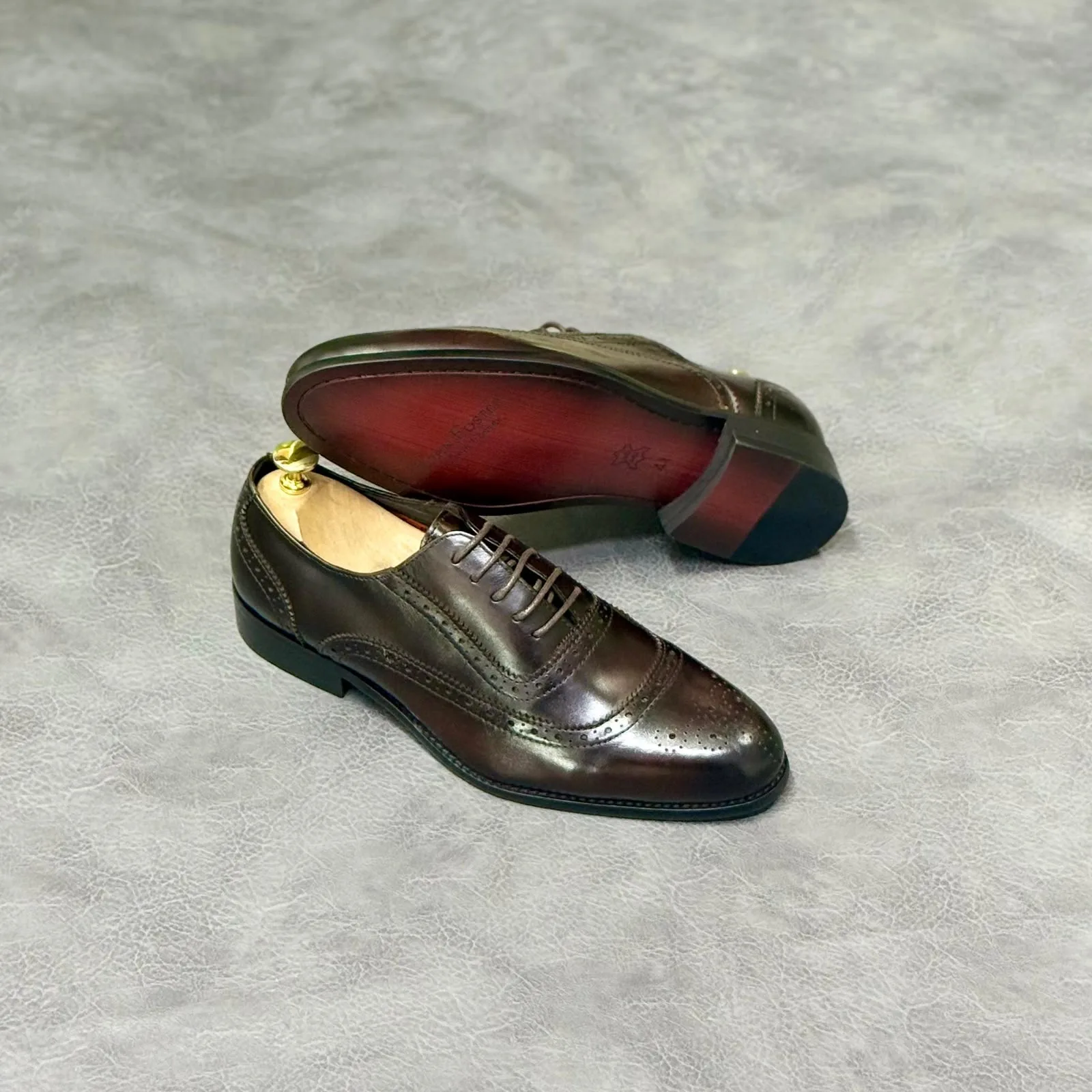 John Foster Cap-Toe Brogue Oxford Shoes