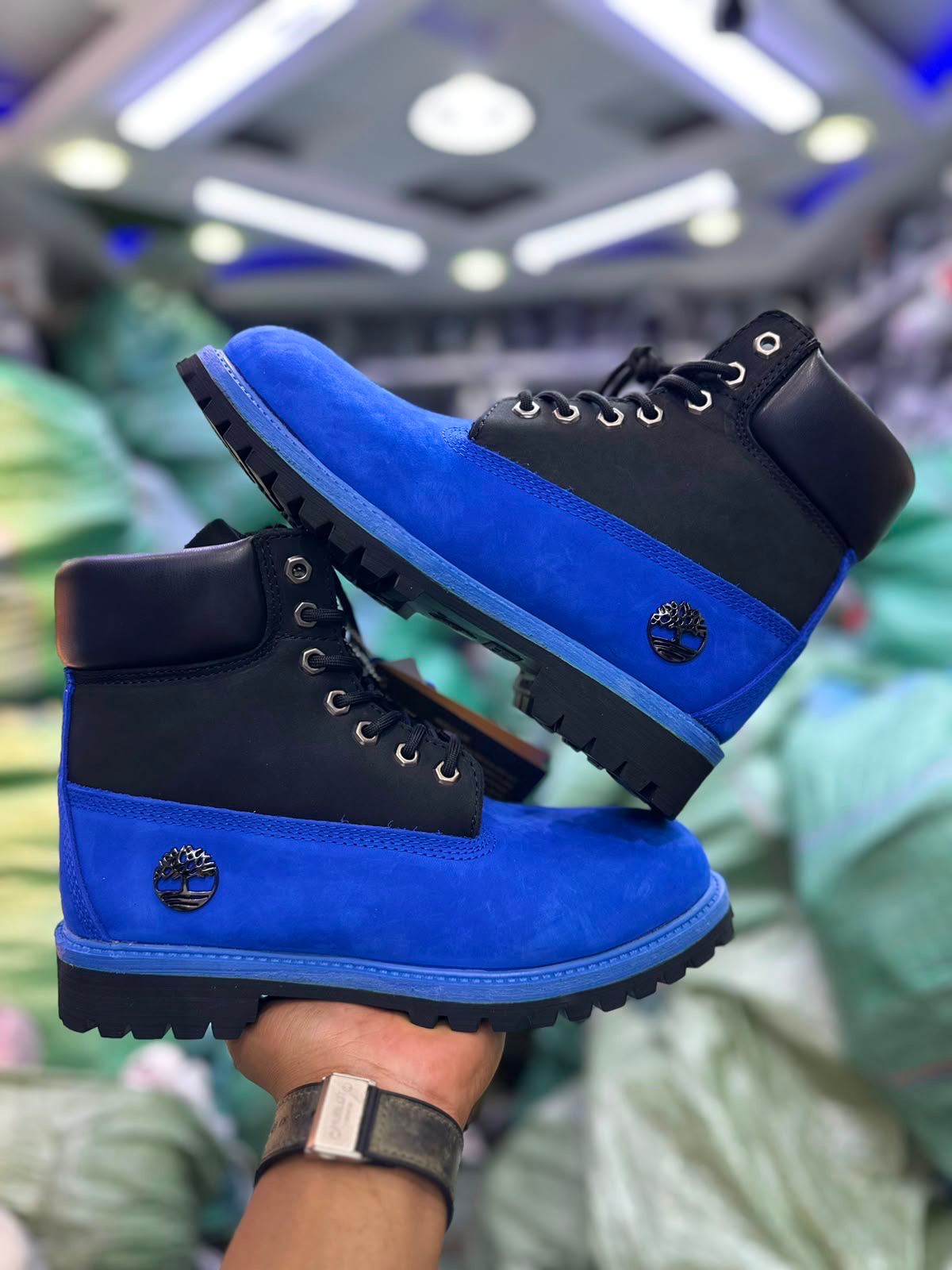 Two-Tone Timberland Boots Genuine Waterproof Leather - Non Marking