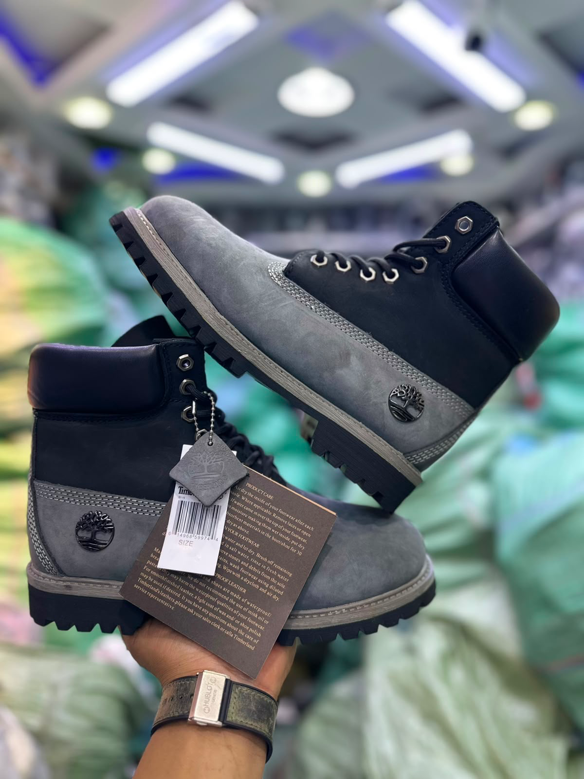 Two-Tone Timberland Boots Genuine Waterproof Leather - Non Marking  