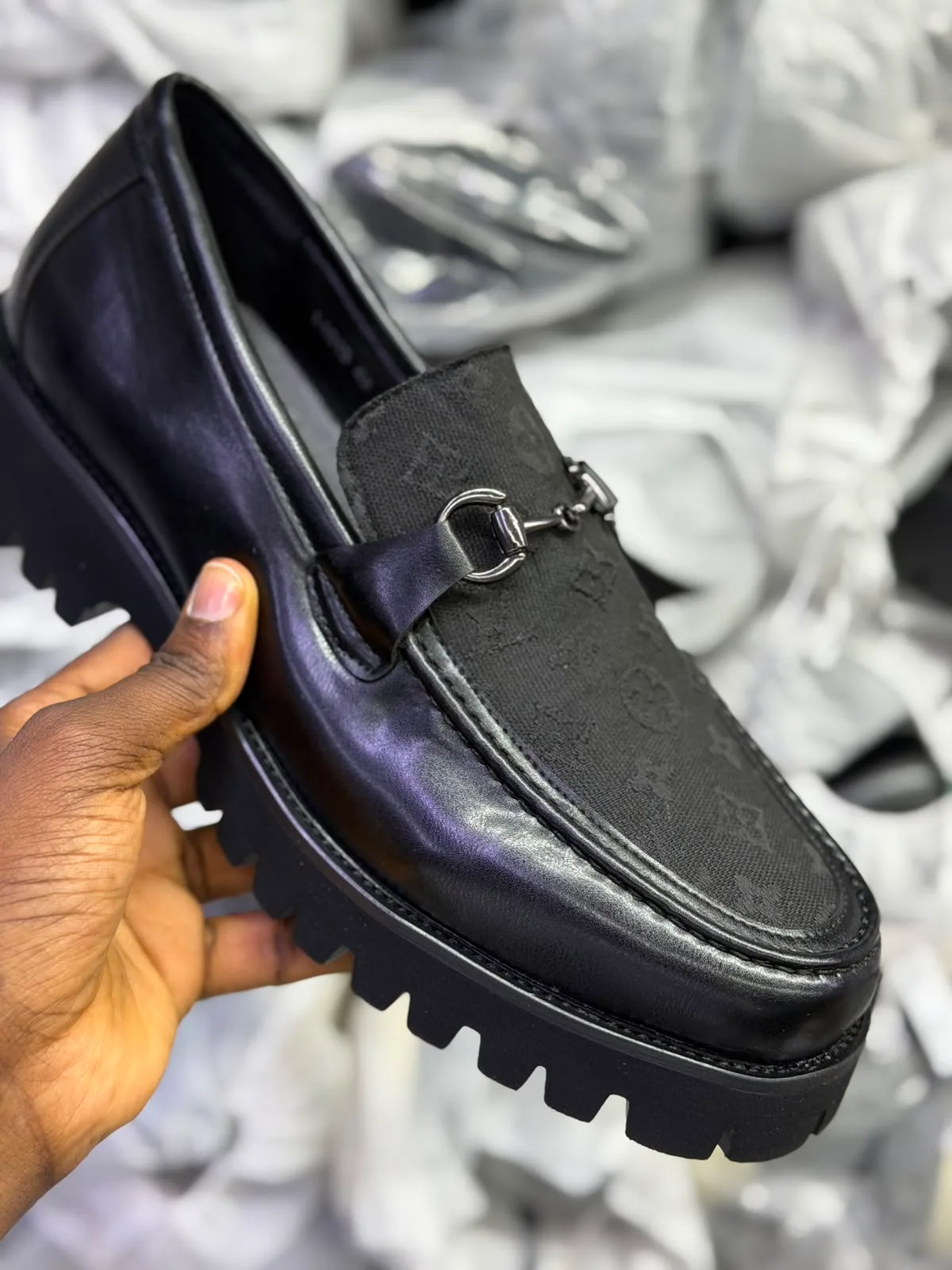 Louis Vuitton Monogram Horsebit Lug-Sole Loafers
