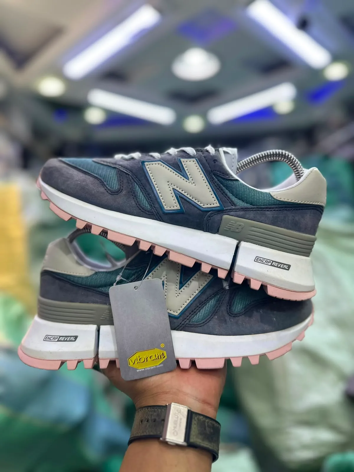 New Balance 1300 ENCAP Reveal "Dark Teal / Slate Pink"