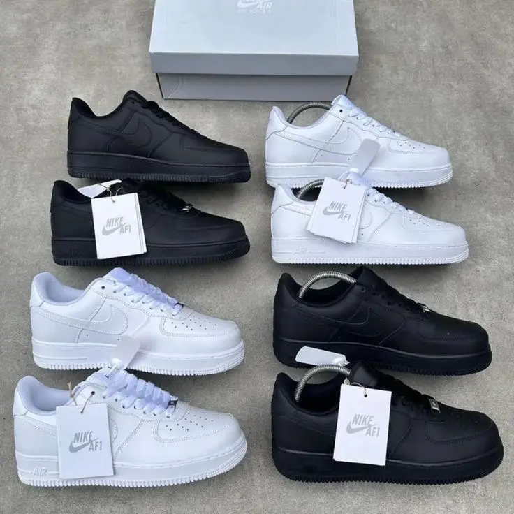 Nike airforce 1 ‘07 low - genuine leather black original - Detail View Kenya