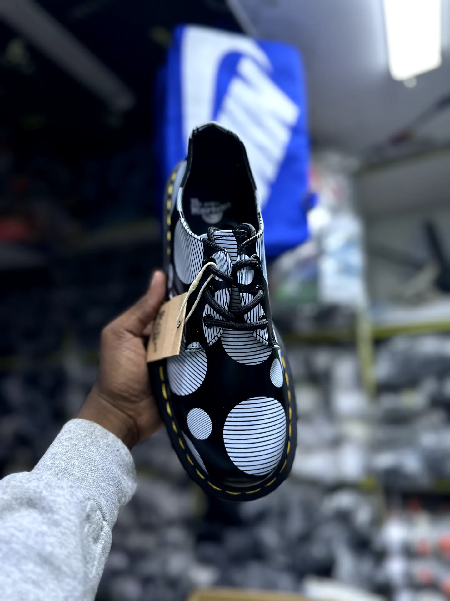 Dr. Martens 1461 Quad Polka Dot original - Detail View Kenya