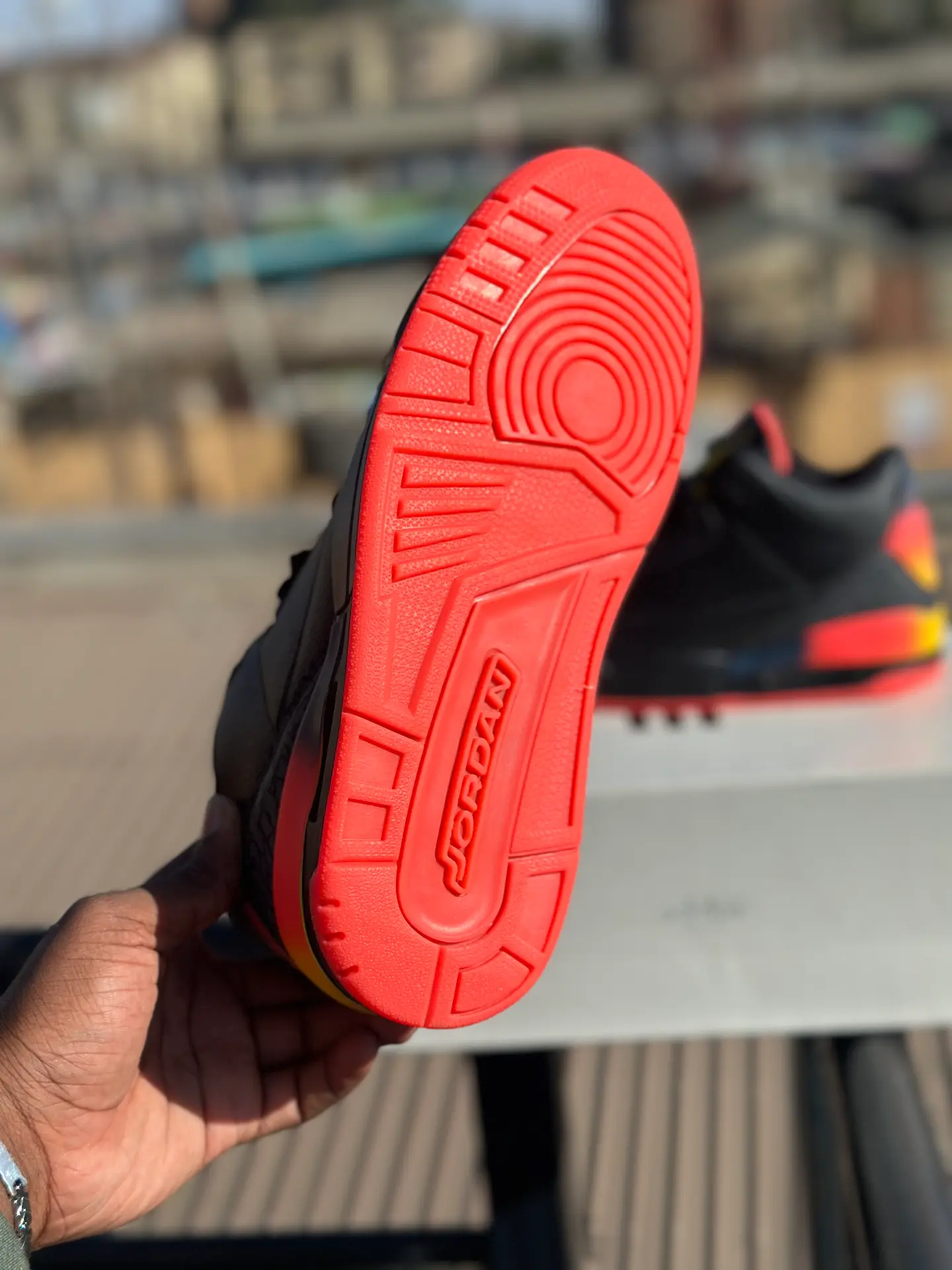J. Balvin x Air Jordan 3 "Rio" original - Detail View Kenya