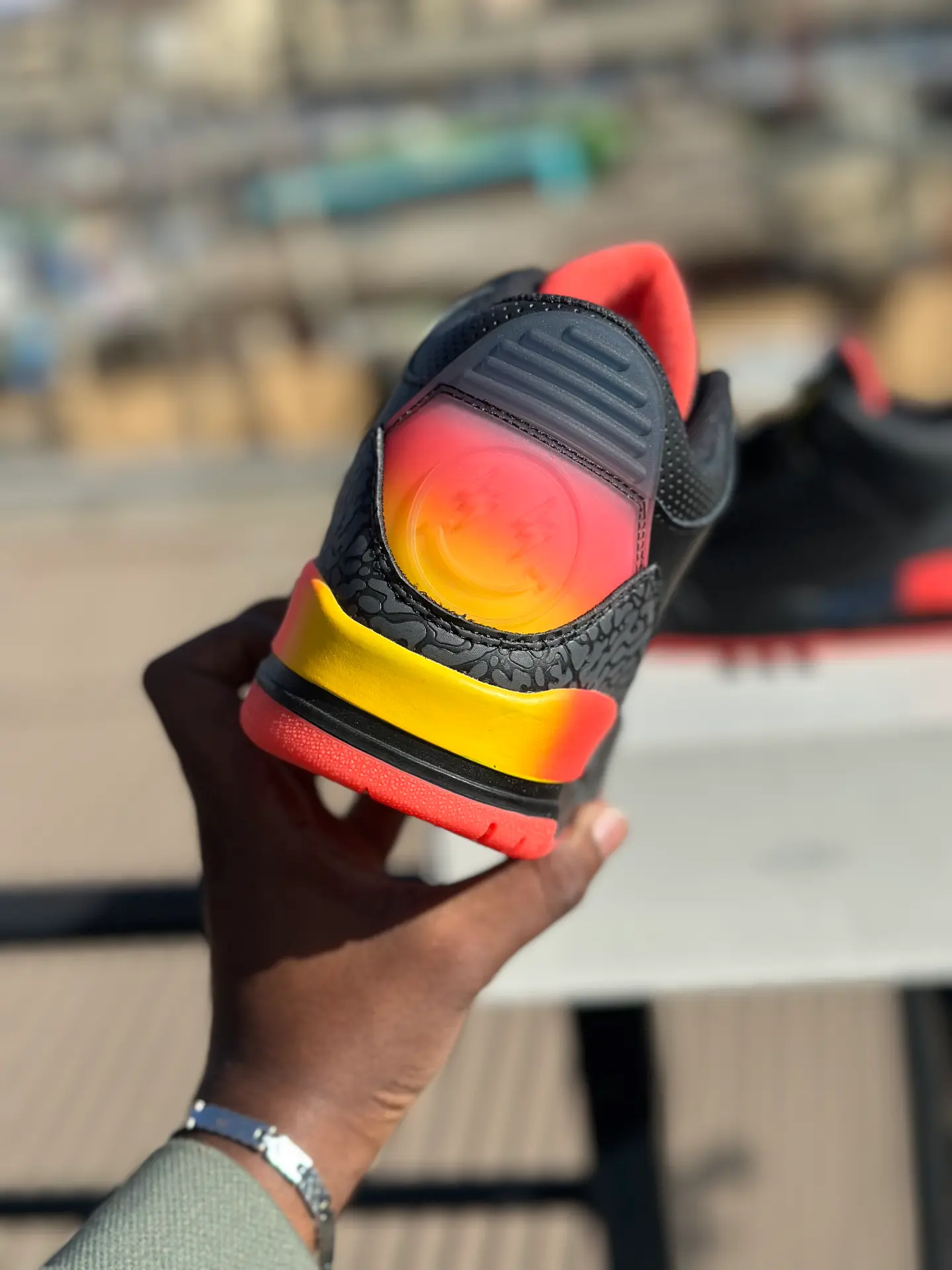 J. Balvin x Air Jordan 3 "Rio" original - Detail View Kenya