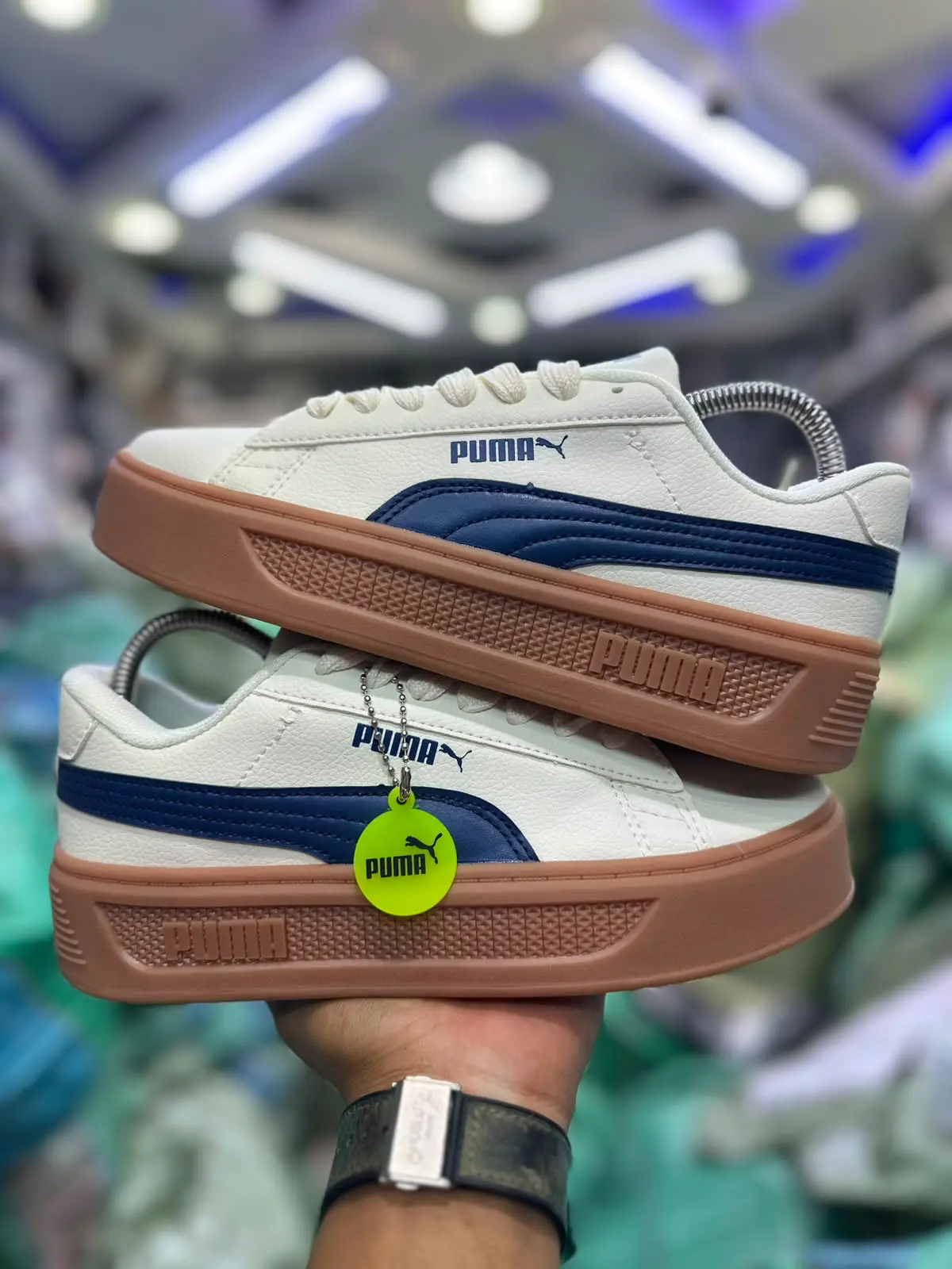  Puma Smash Platform V3 Sneakers Navy blue - Detail View Kenya