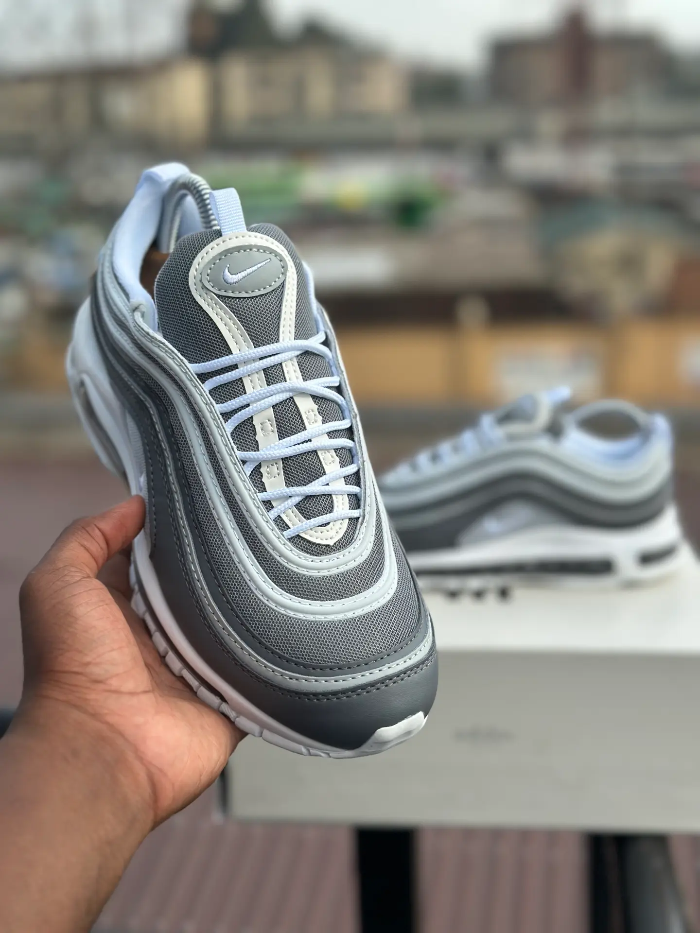 Airmax 97 Wolf Grey original - Detail View Kenya