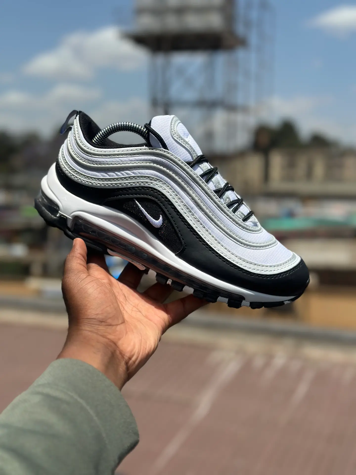 Nike Airmax 97 Black Reflect Silver original - Detail View Kenya