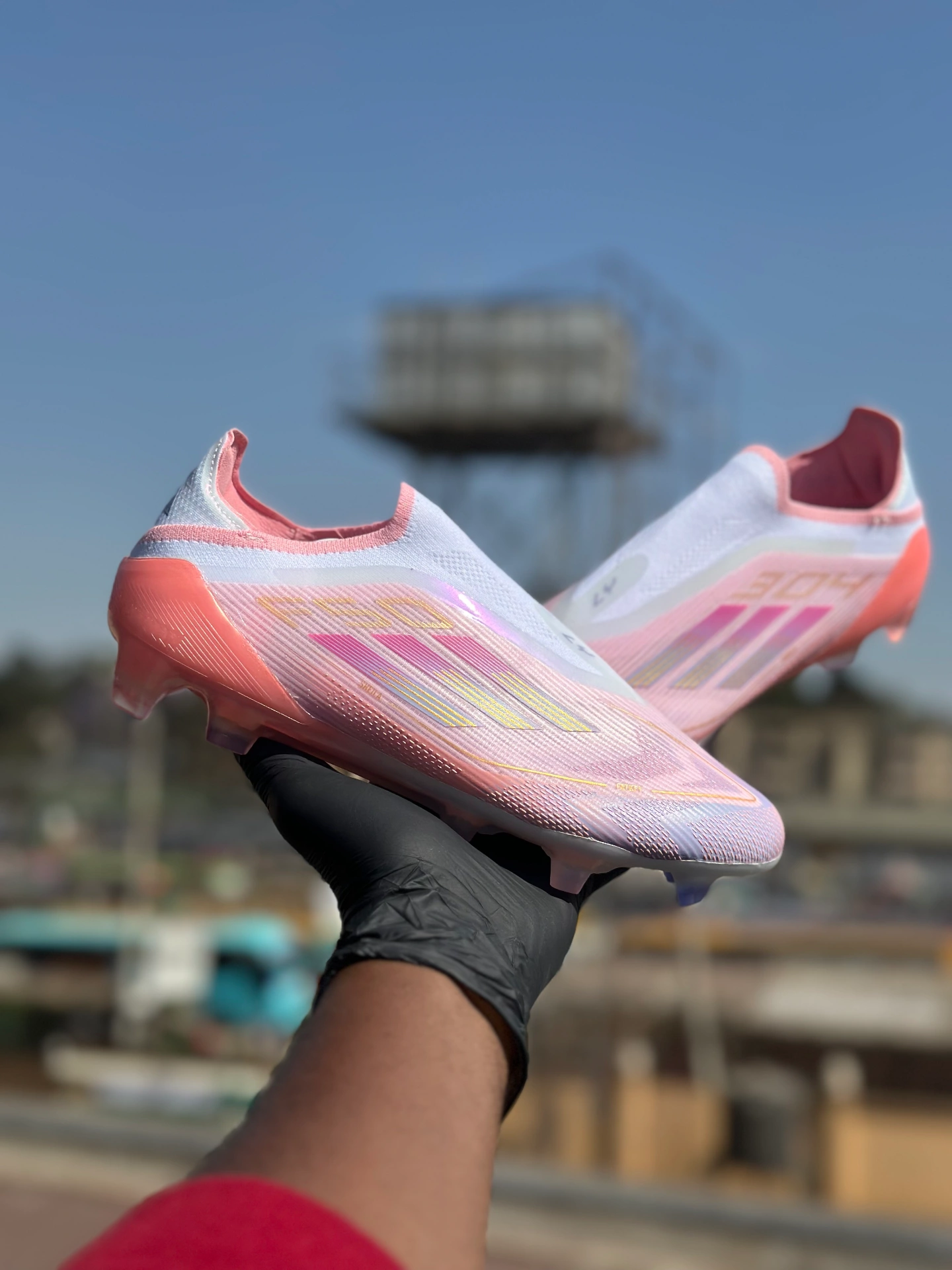 Adidas F50 x Lamine Yamal pink Laceless Cleats - Original KSh Price Nairobi