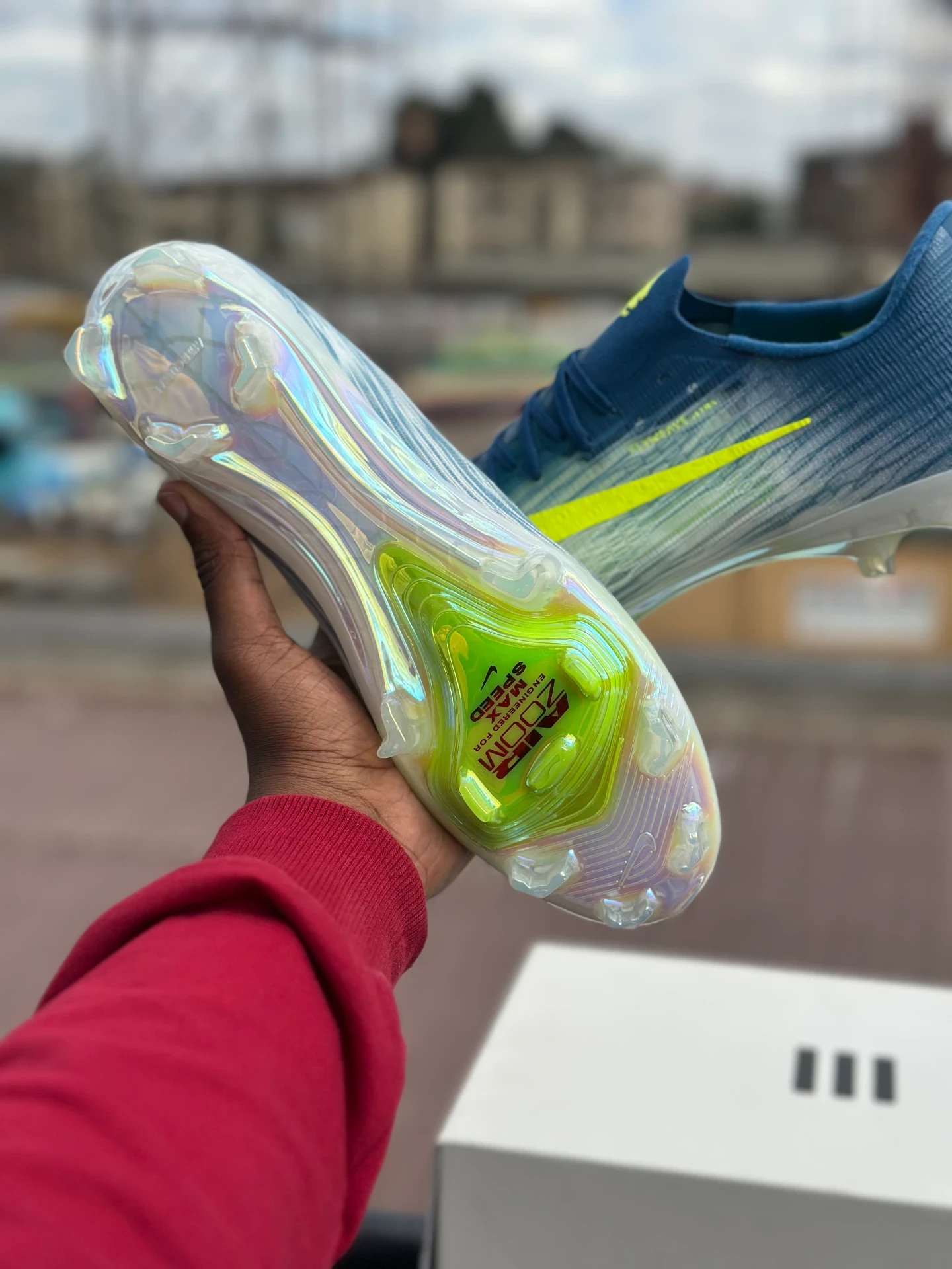 Nike Air Zoom Mercurial Superfly 11 Volt Yellow swoosh original - Detail View Kenya