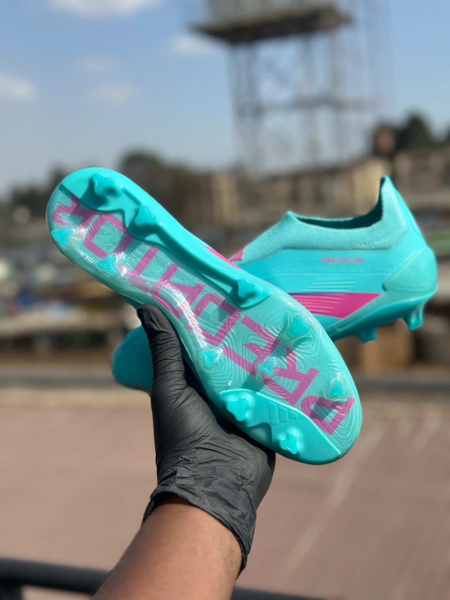 Adidas Predator Elite laceless Pink Jade Colourway original - Detail View Kenya