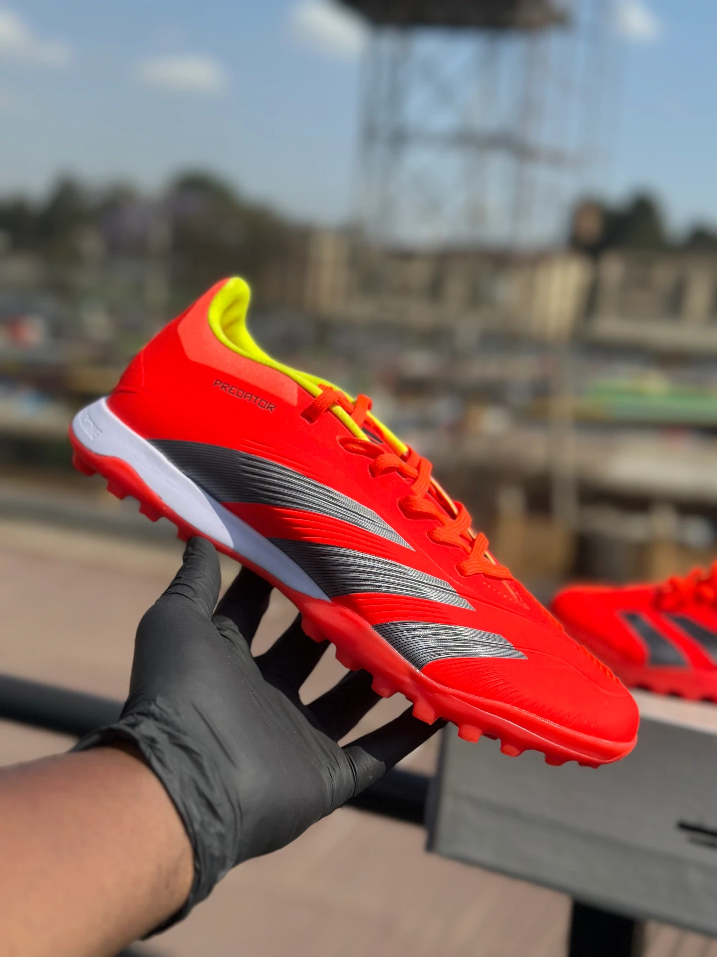 vibrant red Adidas Predator Elite TF turf soccer Trainers original - Detail View Kenya