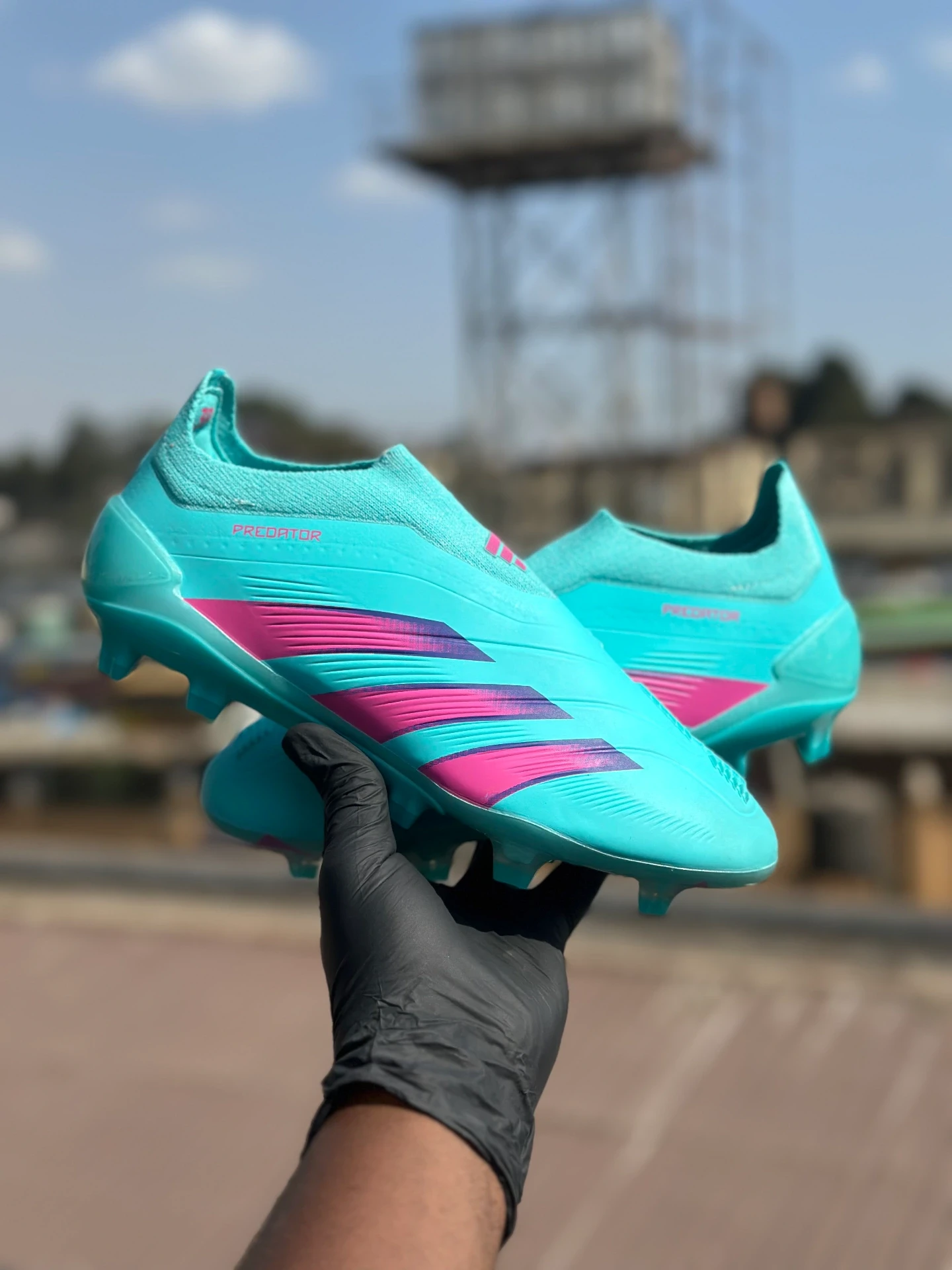 Adidas Predator Elite laceless Pink Jade Colourway original - Detail View Kenya