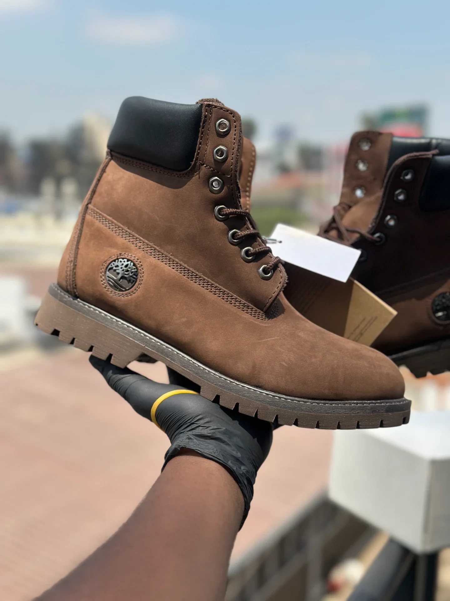 6inch Premium Classic Leather Waterproof Timberland boots original - Detail View Kenya