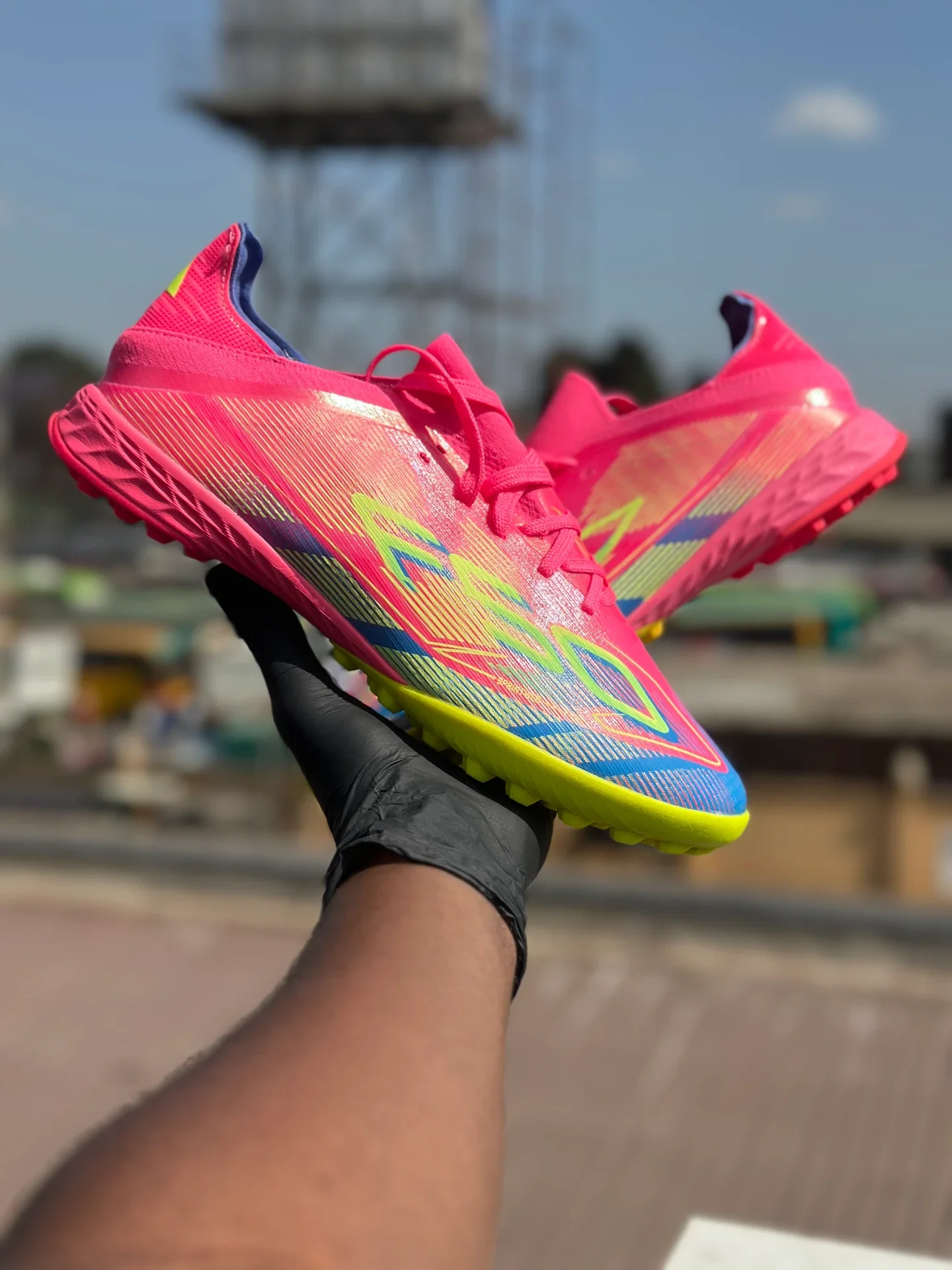 Adidas F50 Pro Turf Boots Lucid pink original - Detail View Kenya