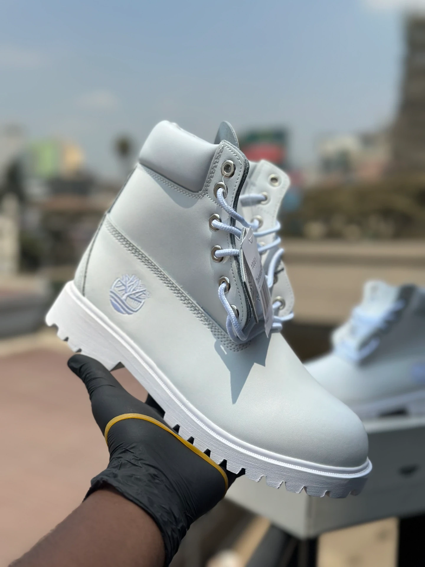 6inch Premium Classic Leather Waterproof Timberland boots original - Detail View Kenya