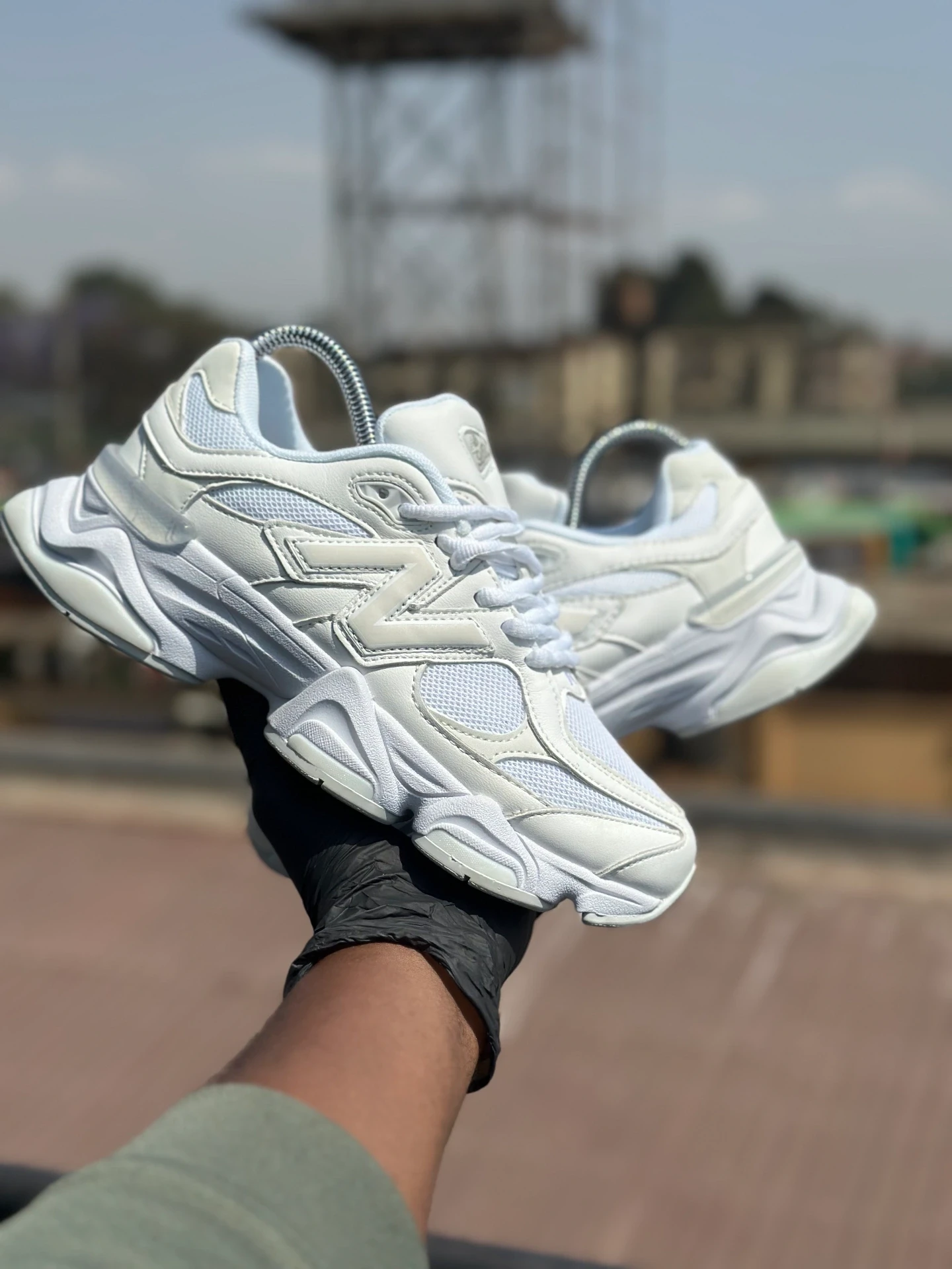 New balance 9060 All white original - Detail View Kenya