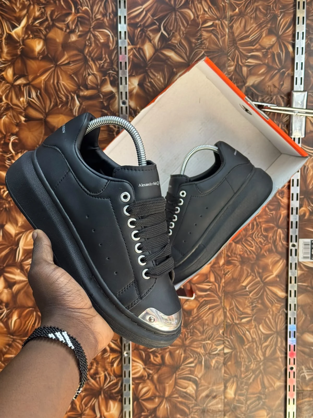 Alexander McQueen black steel toe - Current Price in Kenya