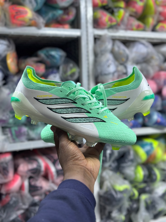 Adidas Predator 26 light mint green white colourway  original - Detail View Kenya