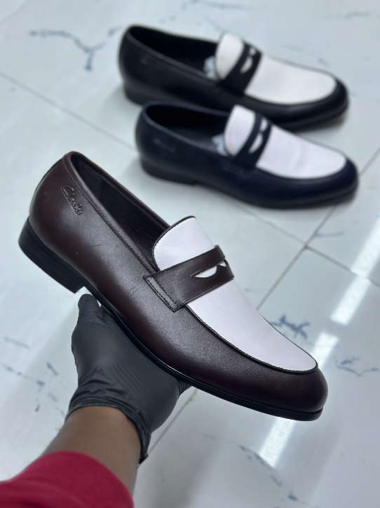 Pure leather clarks loafers chocolate brown - Original KSh Price Nairobi