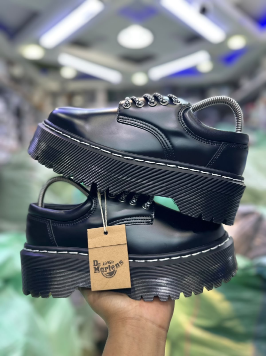 Dr. Martens Airwair white Stitch chunky Leather platfrom quad sole  Price in Kenya | 100% Authentic Doc Martens